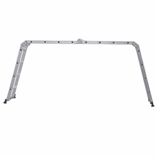 4.7 미터 소형 경첩 알루미늄 및 알루미늄 미끄럼 방지 베이스가 있는 다목적 접이식 계단 사다리