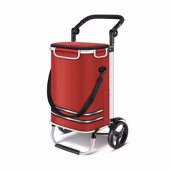 공장 도매 접이식 식품 수하물 쇼핑 트롤리 알루미늄 핸드 카트